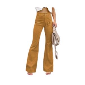 High Waist Flare Corduroy Pants